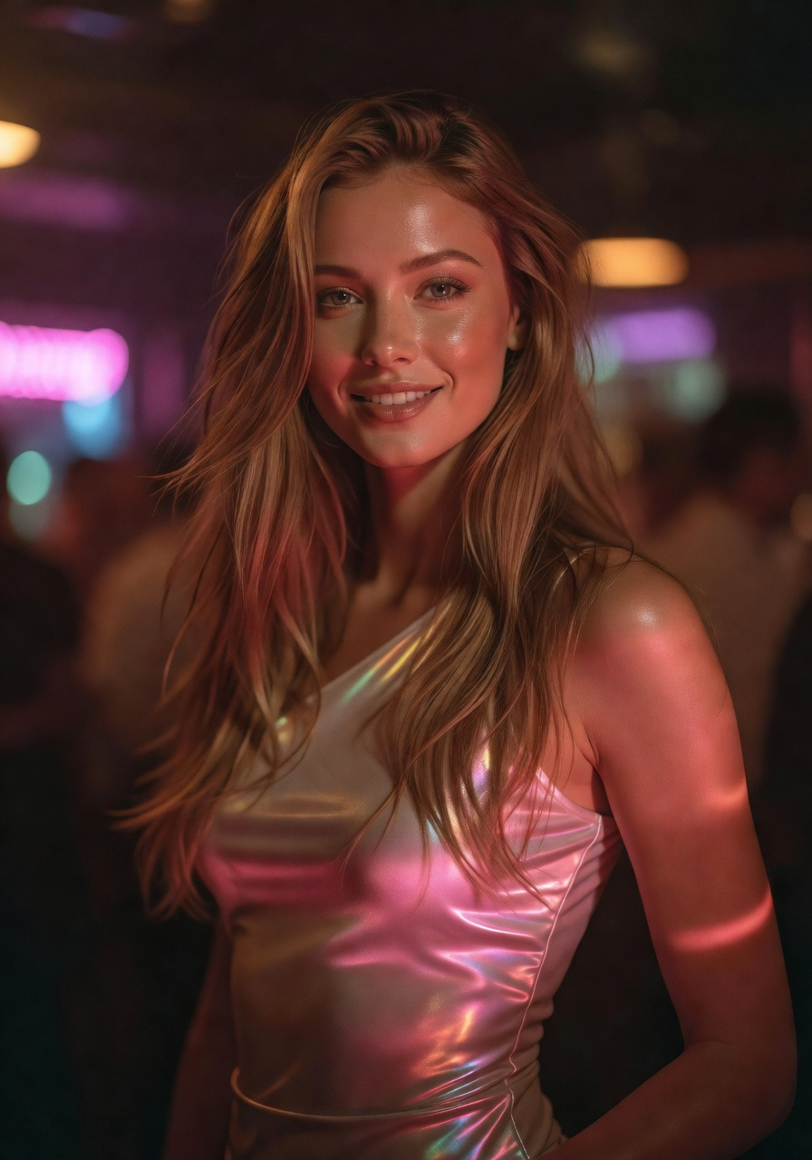 Seraphine, the featured GenesisPorn AI companion, in a warm intimate portrait
